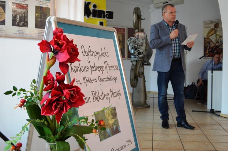 Uroczyste podsumowanie X Ogólnopolskiego Konkursu Jednego Wiersza im. Wiktora Gomulickiego o Laur Błękitnej Narwi