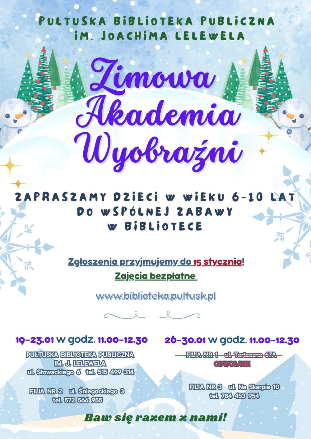 Zimowa Akademia Wyobraźni 
