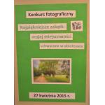 Najpiękniejsze zakątki mojej miejscowości konkurs fotograficzny