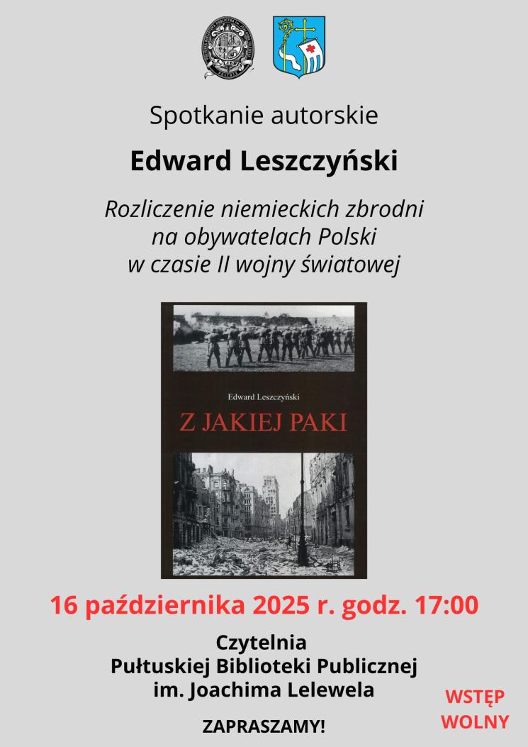Spotkanie autorskie z Edwardem Leszczyńskim