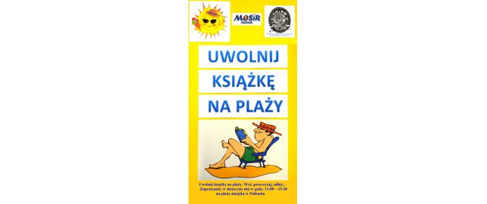 Uwolnij książkę na plaży