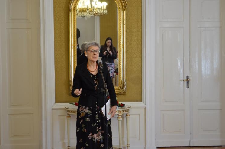 Uroczystość wręczenia nagród w XII Ogólnopolskim Konkursie Jednego Wiersza im. Wiktora Gomulickiego o Laur Błękitnej Narwi