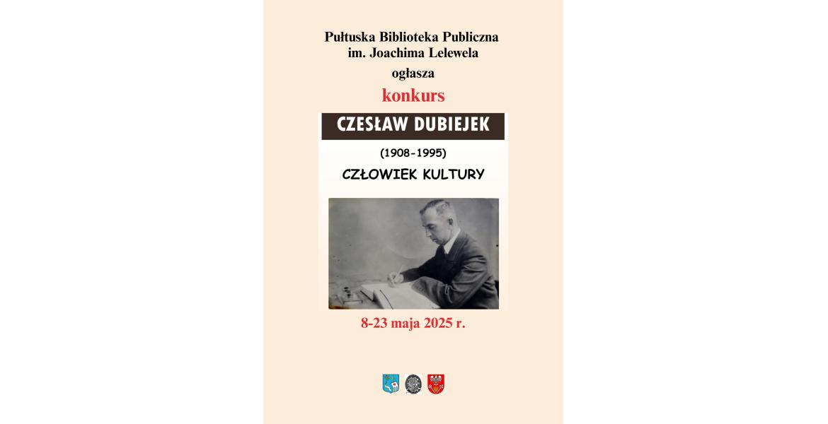 Konkurs Czesław Dubiejek - człowiek kultury