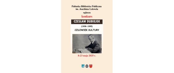 Konkurs Czesław Dubiejek - człowiek kultury