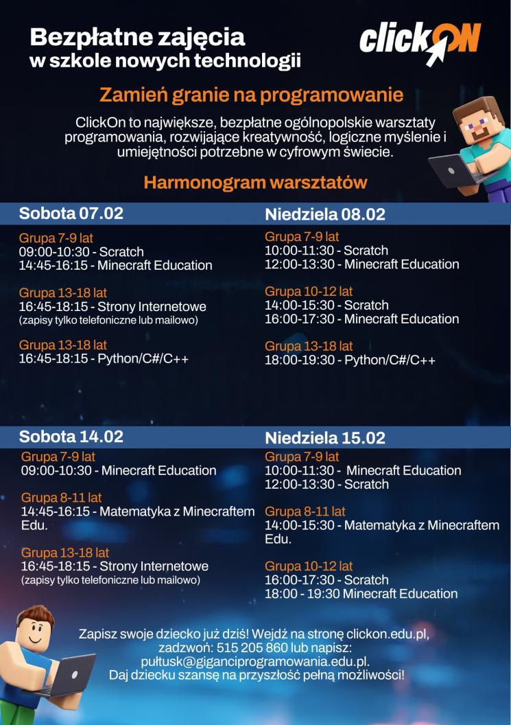 ClickOn zmień granie na programowanie