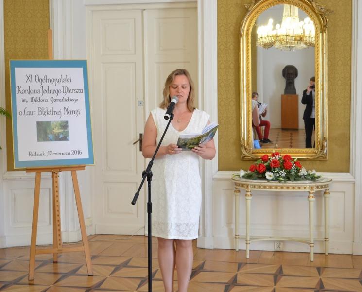 Uroczystość wręczenia nagród w XI Ogólnopolskim Konkursie Jednego Wiersza  im. Wiktora Gomulickiego o Laur Błękitnej Narwi 