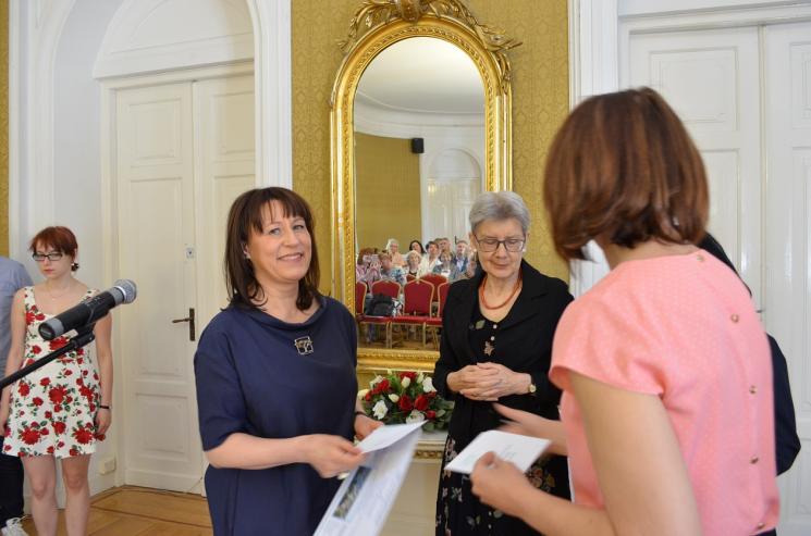 Uroczystość wręczenia nagród w XII Ogólnopolskim Konkursie Jednego Wiersza im. Wiktora Gomulickiego o Laur Błękitnej Narwi