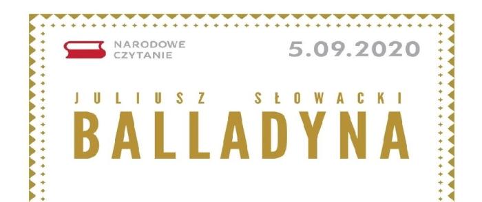 Narodowe Czytanie - Balladyna