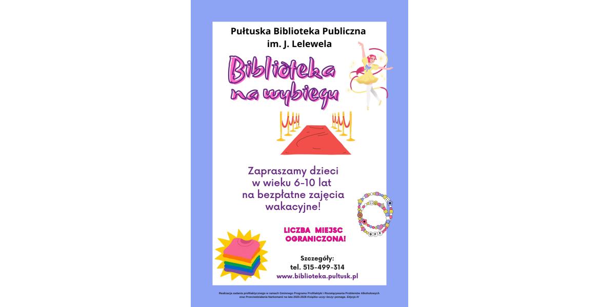 plakat oferta na wakacje dla dzieci 