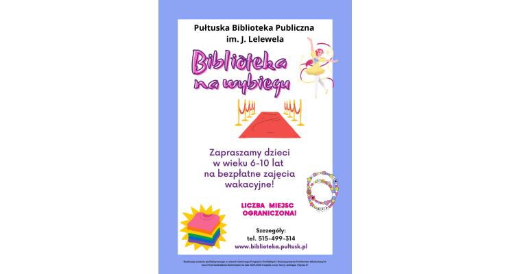 plakat oferta na wakacje dla dzieci 