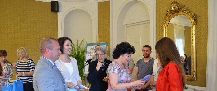 Uroczystość wręczenia nagród w XI Ogólnopolskim Konkursie Jednego Wiersza  im. Wiktora Gomulickiego o Laur Błękitnej Narwi 