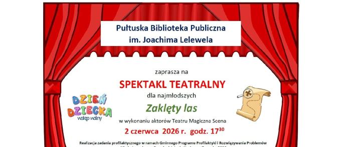 plakat spektakl teatralny, zaklęty las