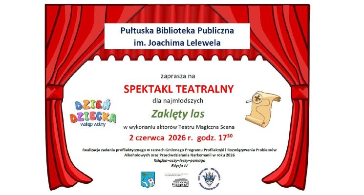 plakat spektakl teatralny, zaklęty las
