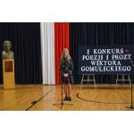 Zdjęcie z I edycji Konkursu Poezji i Prozy Wiktora Gomulickiego, uczestniczka konkursu
