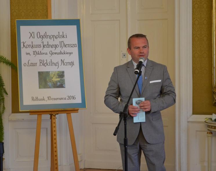 Uroczystość wręczenia nagród w XI Ogólnopolskim Konkursie Jednego Wiersza  im. Wiktora Gomulickiego o Laur Błękitnej Narwi 