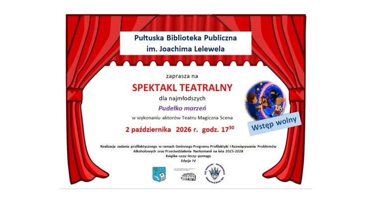 Plakat na spektakl teatralny