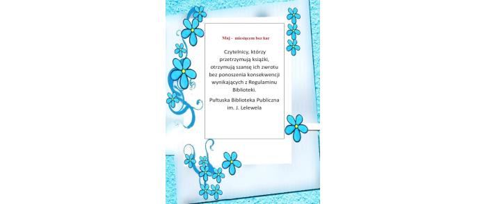 Maj miesiącem bez kar