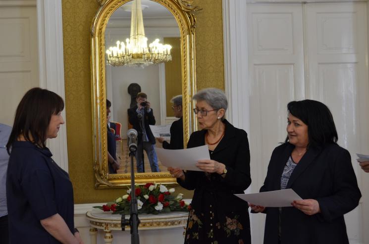 Uroczystość wręczenia nagród w XII Ogólnopolskim Konkursie Jednego Wiersza im. Wiktora Gomulickiego o Laur Błękitnej Narwi