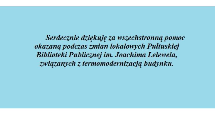 Podziękowanie